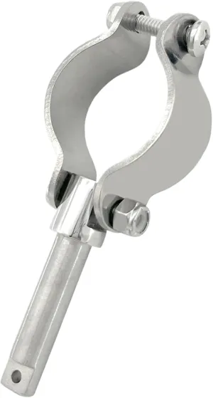 2Pcs Boat Stainless Steel Heavy Duty Clamp on Shaft Rowlock Oar Lock Side Mount Fine Finish for Raft Kayak(1PCS)