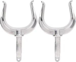 2PCS Heavy Duty Boat Row Locks, 1/2in Shaft 316 Stainless Steel Oarlocks, Universal Fit for Marine Water Raft Kayak Canoe Small Boats