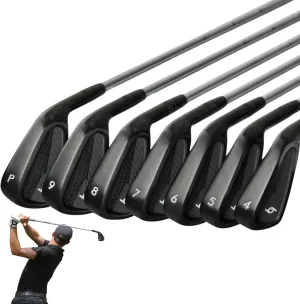 69 Golf Iron Set 4-P Matte Black for Mens Stainless Steel