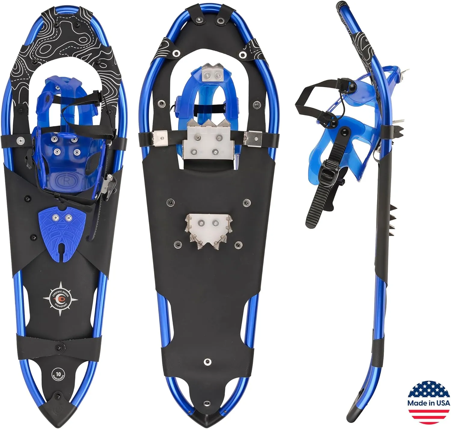 Crescent Moon Men's Backcountry Snowshoes - Gold 10