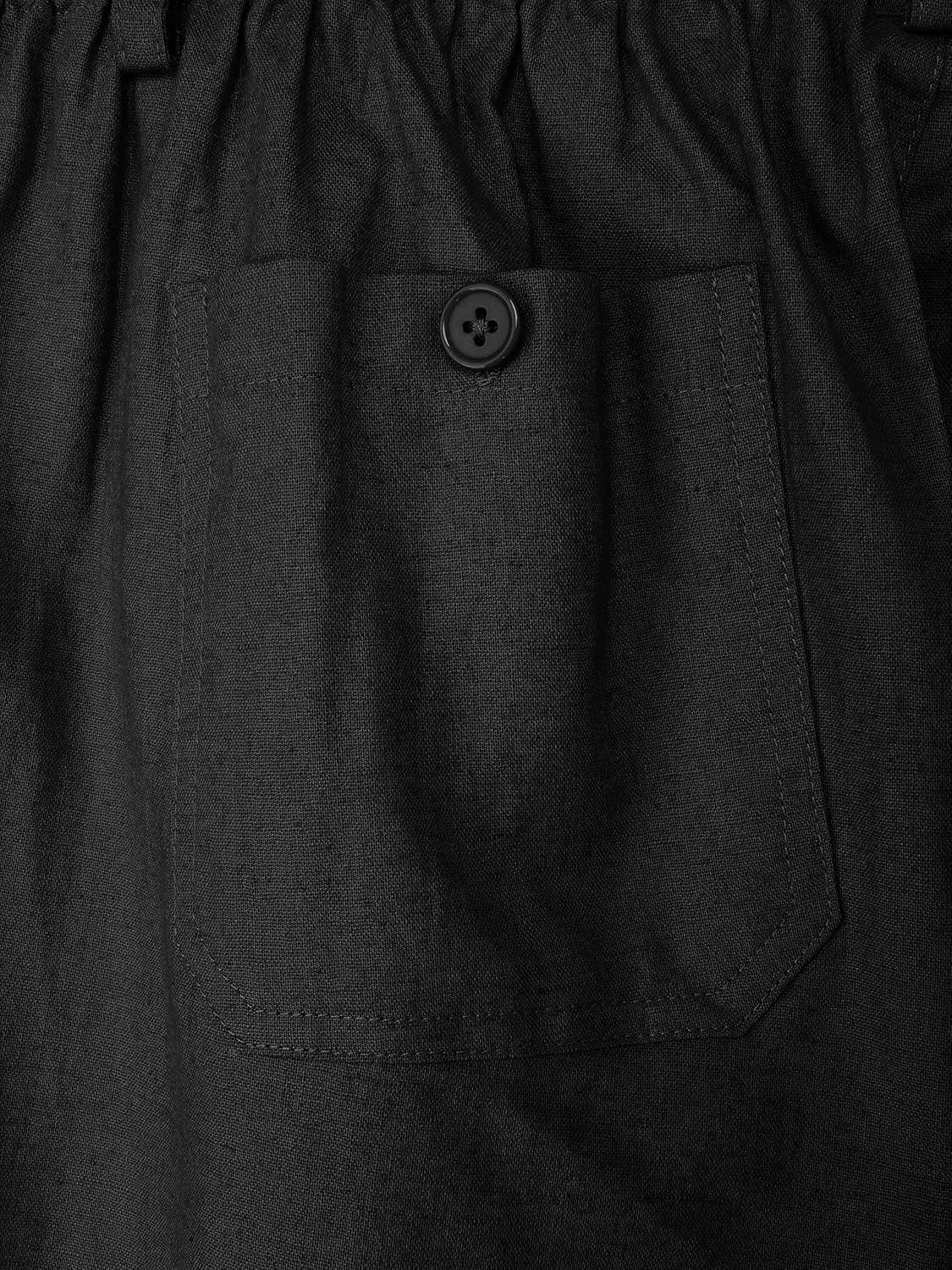 Hat and Beyond Womens Premium Soft Linen Shorts & Pants Relaxed Fit Comfort Resort Wear Boho Beach Coverup Style