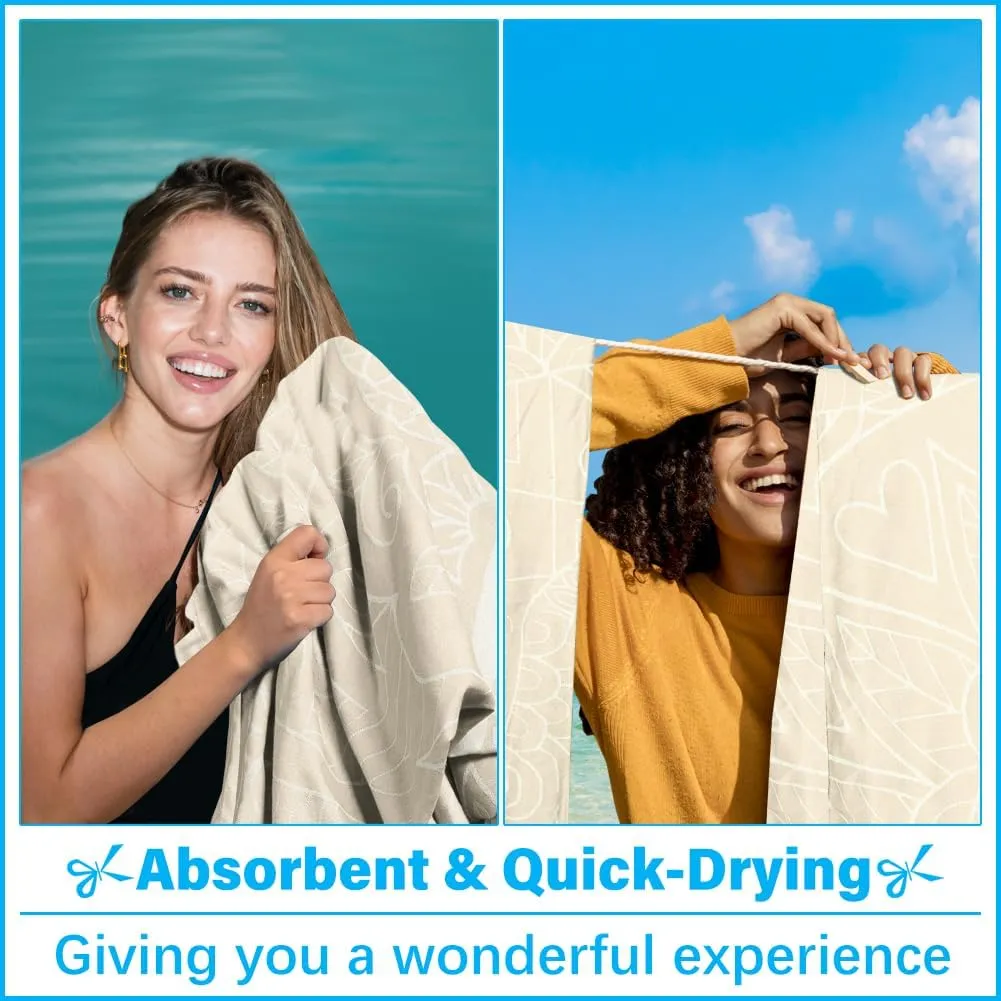 Oversized Turkish Beach Towel Blanket XXL Cotton Sandproof Towels Boho Woven Extra Large Big Sand Free Giant Throw Thick Blankets Huge Quilt XL Picnic Camping Necessities Cloud For Adult Gifts
